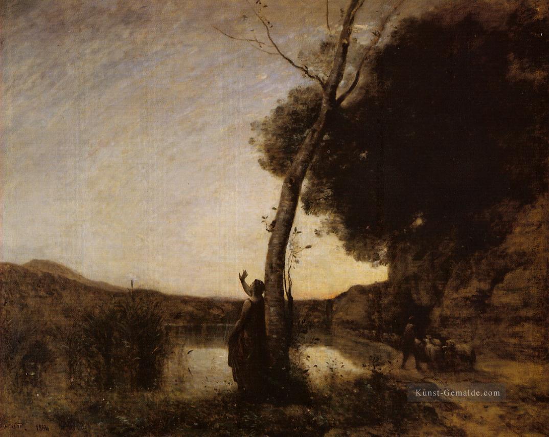 Der Abendstern plein air Romantik Jean Baptiste Camille Corot Ölgemälde